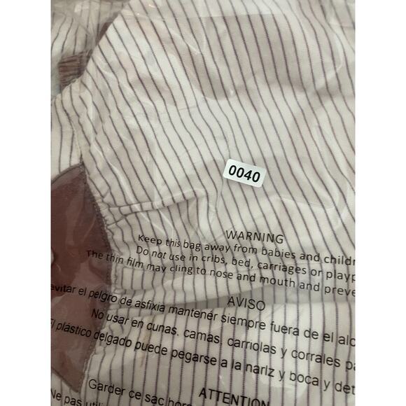 Babymini Par Catimini Quilted Overalls Baby 18m Unisex Strip One Piece Romper - Picture 9 of 9